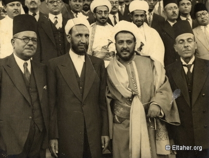 1940 - Eltaher, Sayf El Islam Abdallah, Sadeq Mujaddedi, Hilmi Al Ghandour, Aboulkheir Naguib, Ambassador Zein Hassan-Cairo